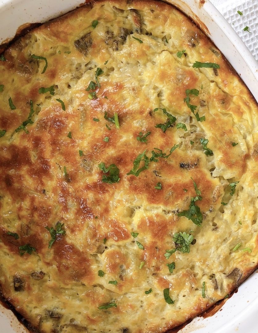 Pastel de alcachofa