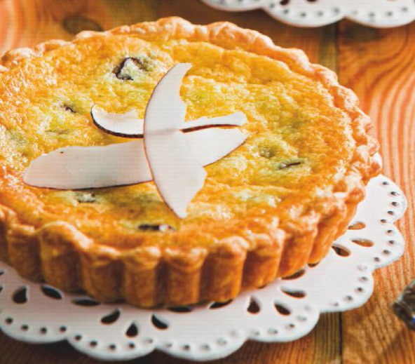 Tartitas de coco y pasas de Corinto